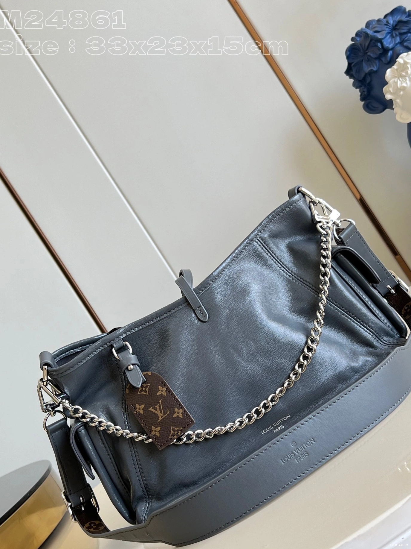 x -33.5 CarryAll VUITTON 23x15cm LOUIS Cargo 0716